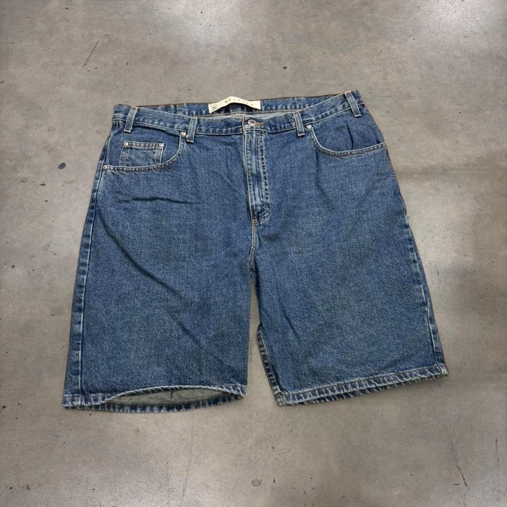 Arizona Relaxed Fit Blue Denim Shorts Mens 40 Vintage 100% Cotton Jean Shorts